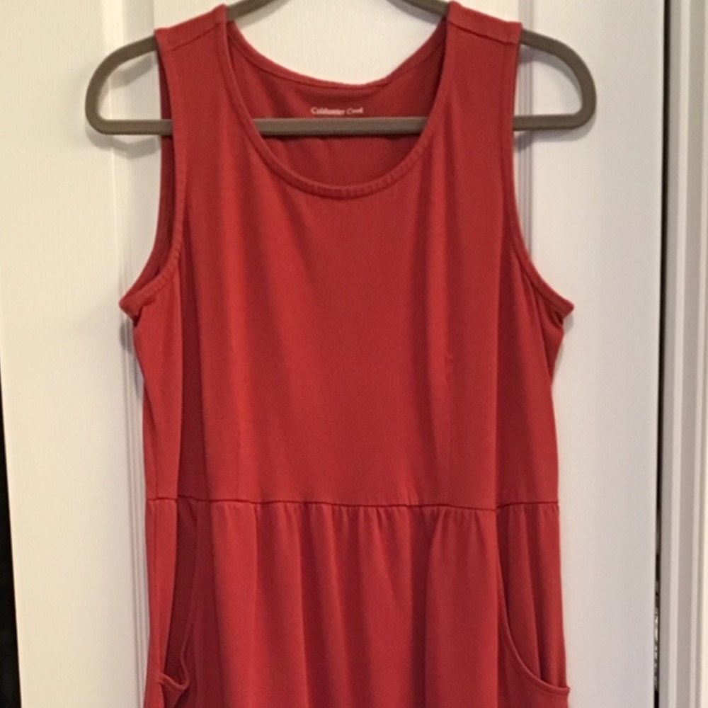 Coldwater Creek Cotton Dress with Pockets Medium Petite